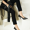 Zapatos de tacón alto de 8cm para mujer, calzado de oficina, de diseñador, blanco, verde, negro, para fiesta de graduación, AD601