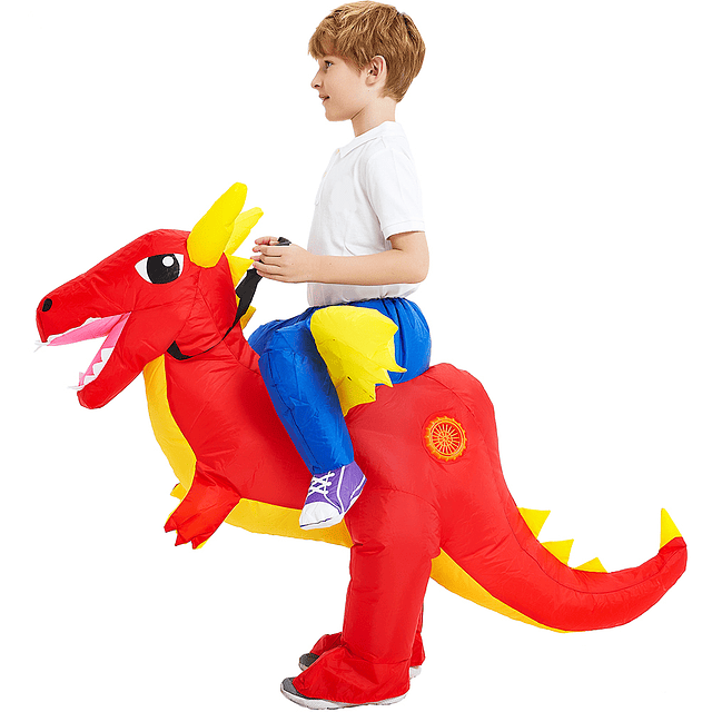 Disfraz inflable de dinosaurio para niños y niñas, traje ...