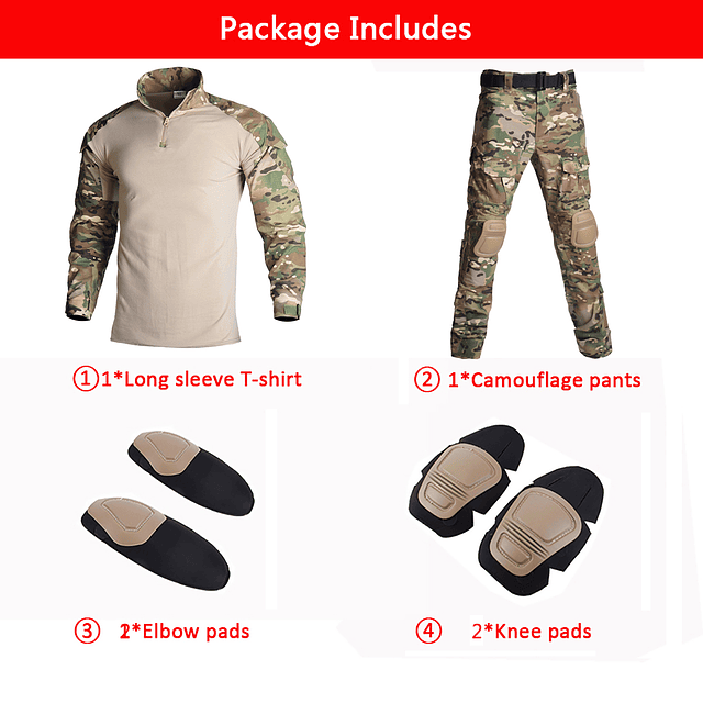 Ropa táctica militar Airsoft para hombre, traje de entrenamiento, Camuflaje, camisas de caza, pantalones, conjuntos de Paintball, pantalones militares