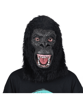 Máscara de gorila del planeta de los simios de King Kong, capucha, mono, animales de látex, sangre aterradora, máscara de cabeza de Mono para adultos, Halloween