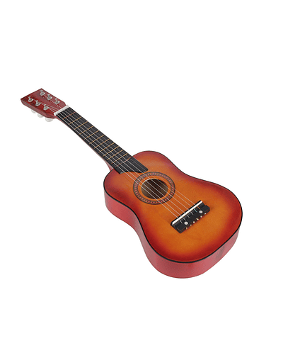 Guitarra acústica de tilo de 25 pulgadas con púas, conjunto de guitarra grande para niños y principiantes