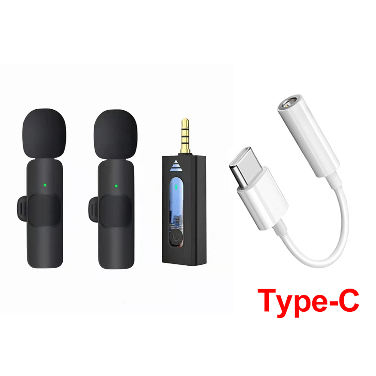 Microphone Lavalier cravate sans-fil USB Type-C K9 pour smartphone