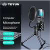 Kit de micrófono de grabación USB para Pc y teléfono móvil, trípode de montaje a prueba de golpes, con cable, RGB, 3,5mm, barato