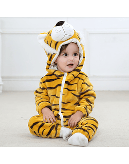 Disfraz de franela para niña, niño pequeño, Ropa infantil, animales en general, Panda, Tigre, León, unicornio