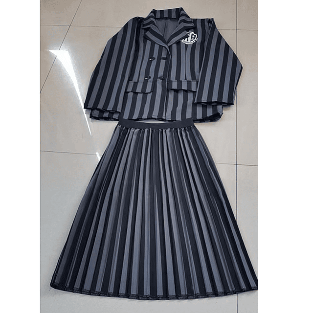 Addams-Disfraz de uniforme escolar Merlina novedad de 2023