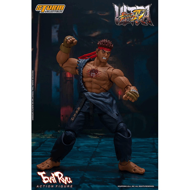 Ultimate Street Fighter IV - Evil Ryu, figura de acción