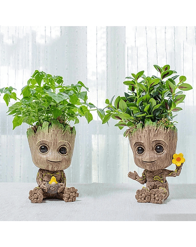 Disney Marvel Avengers Groot Mini figure Floreros Macetas