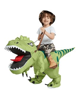 Disfraz de dinosaurio inflable para niños y adultos