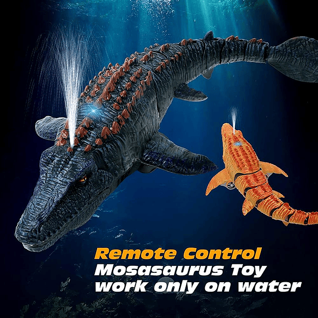 Mosasaurus- Marino a Control remoto 2,4G con luz Resistente al agua