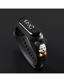 Disney-reloj de cuarzo informal para hombre y mujer, cronógrafo de acero inoxidable con diseño de Mickey Mouse, a la moda, de alta calidad, ideal para regalo I