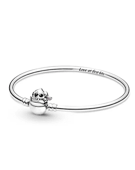 Disney-pulsera de plata de ley 925 para mujer, brazalete de amor, oro rosa, cadena ajustable, joyería artesanal silver bracelet 10