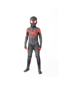 Disfraz de Miles Morales lejos de casa para niños, traje de Cosplay Zentai de Spiderman, mono de superhéroe, traje de Spandex, hecho a medida, nuevo 3