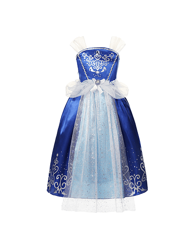 Vestido de princesa para niñas, disfraz de princesa de chanclas, princesas, princesas y princesas, Rapunzel, Anna y Elsa Dress 5