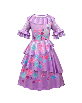 Vestido de princesa para niñas, disfraz de princesa de chanclas, princesas, princesas y princesas, Rapunzel, Anna y Elsa Dress 13