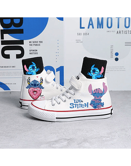Zapatos de lona Kawaii para niños y niñas, zapatillas deportivas de Lilo &amp; Stitch de dibujos animados de Disney, zapatos de tenis con estampado de moda 5