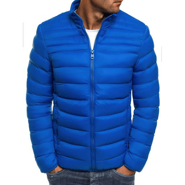 ZOGAA-Abrigo acolchado de algodón para hombre, 8 colores, talla grande, S-3XL, Otoño e Invierno Royal blue