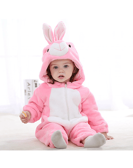 Pilucho Disfraz de invierno para bebé pink rabbit