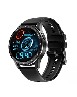 GEJIAN-reloj inteligente con auriculares X7, dispositivo de audio TWS 2 en 1, inalámbrico, Bluetooth, auriculares duales black