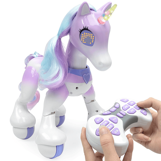 Robot eléctrico inteligente con Control remoto con Sensor táctil unicornio mágico, caballo