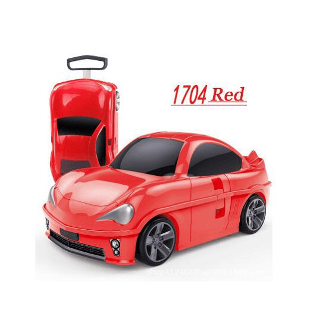 Exclusiva Maleta Equipaje de Auto Lujo Rojo