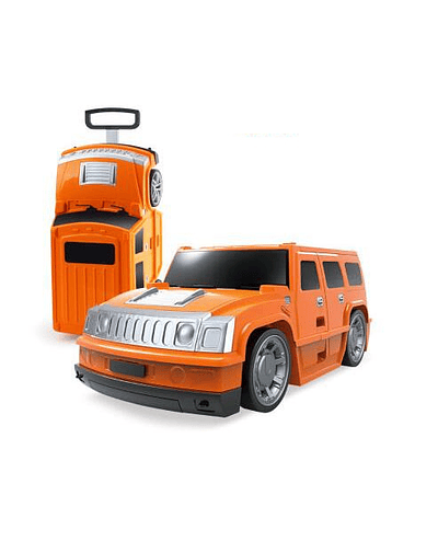 Exclusiva Maleta Equipaje de Camioneta Hummer Naranja