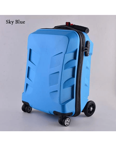 Carrylove-maleta de cabina de equipaje para scooter ABS, bolsa de viaje perezosa para viaje, 21&quot; skyblue