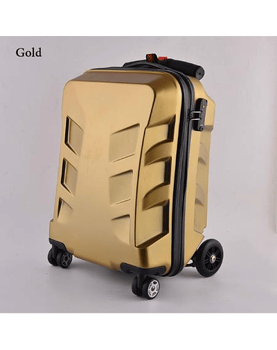 Carrylove-maleta de cabina de equipaje para scooter ABS, bolsa de viaje perezosa para viaje, 21&quot; Oro