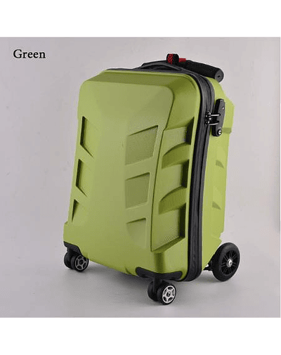 Carrylove-maleta de cabina de equipaje para scooter ABS, bolsa de viaje perezosa para viaje, 21&quot; Verde