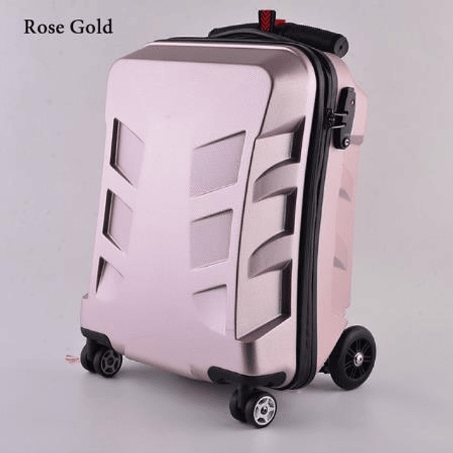 Carrylove-maleta de cabina de equipaje para scooter ABS, bolsa de viaje perezosa para viaje, 21&quot; gold pink