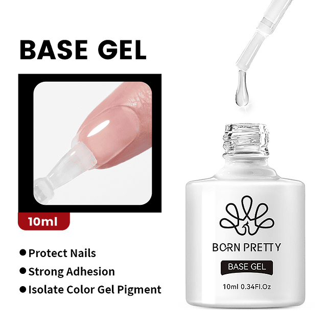 BORN PRETTY-esmalte para uñas de Gel UV, barniz híbrido de larga duración para manicura artística, capa superior, 60 colores, 10ml Color 4