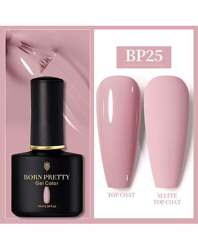 BORN PRETTY-esmalte para uñas de Gel UV, barniz híbrido de larga duración para manicura artística, capa superior, 60 colores, 10ml BP25