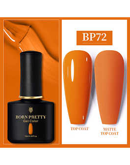 BORN PRETTY-esmalte para uñas de Gel UV, barniz híbrido de larga duración para manicura artística, capa superior, 60 colores, 10ml BP72