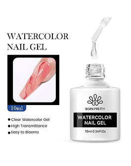BORN PRETTY-esmalte para uñas de Gel UV, barniz híbrido de larga duración para manicura artística, capa superior, 60 colores, 10ml Watercolor Gel