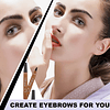 Lápiz de cejas de 4 puntos Para Mujer, resistente al agua líquido lápiz de cejas, maquillaje de larga duración, cosmético, microhoja