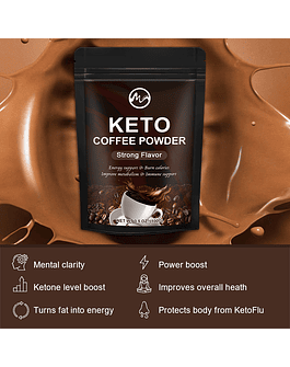 Minch Keto-Café adelgazante para adultos, refrescante, baja en calorías, supresión del apetito, quema instantánea de grasa, refresca el cerebro