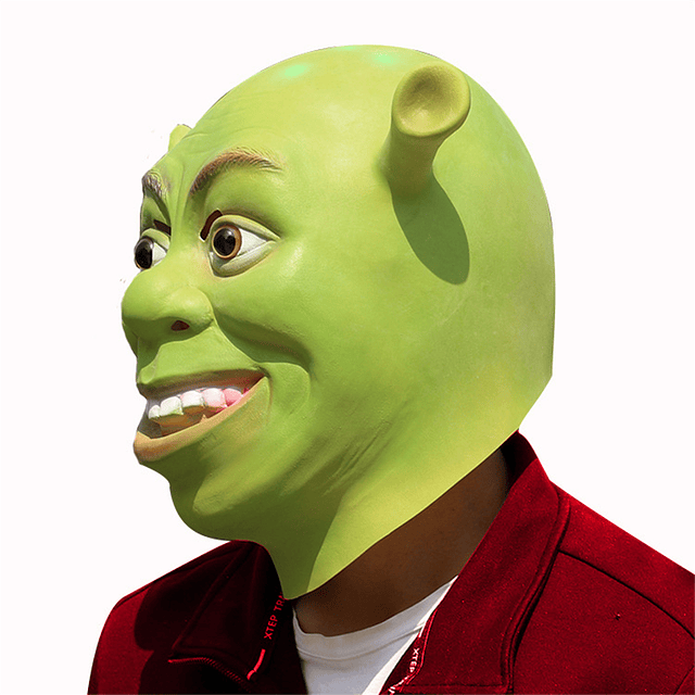 Máscara de Shrek de látex Premium