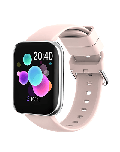 Reloj inteligente con pantalla táctil para hombre y mujer, pulsera con Bluetooth, llamadas, música, frecuencia cardíaca, presión arterial, compatible con Android e IOS, 2022 Pink