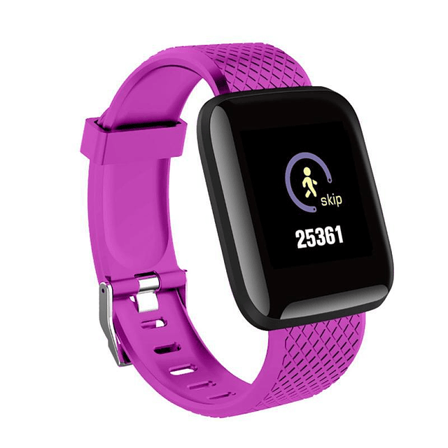 Reloj inteligente pulsera deportiva con Bluetooth, Monitor de sueño y música, D20, Y68 Purple 116Plus