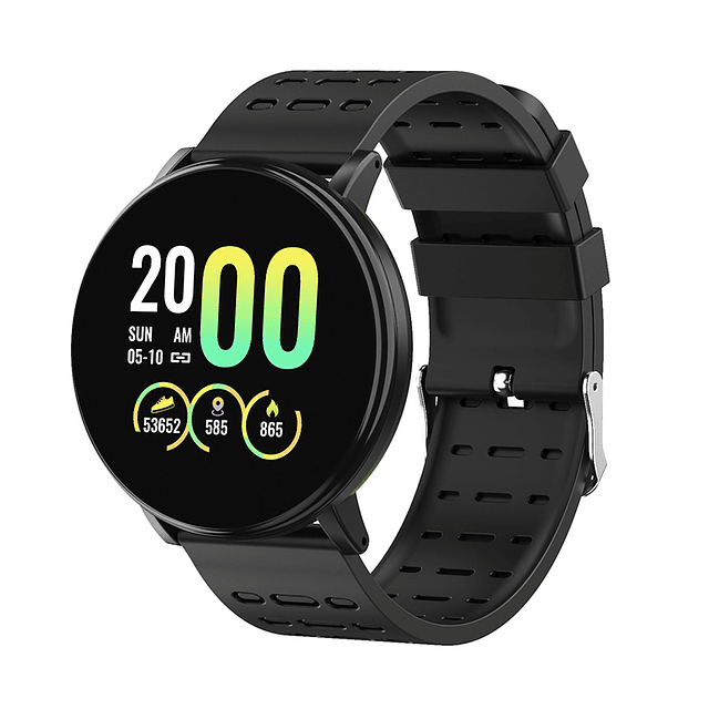 Reloj inteligente deportivo para hombre y mujer, pulsera con control de la presión sanguínea, resistente al agua, redondo, para IOS y Android, 2023 05
