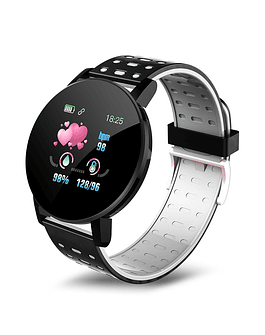 Reloj inteligente deportivo para hombre y mujer, pulsera con control de la presión sanguínea, resistente al agua, redondo, para IOS y Android, 2023 03