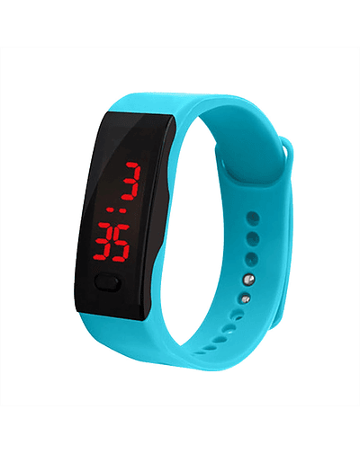 Reloj de pulsera inteligente deportiva con pantalla a Color, rastreador de actividad para correr, ritmo cardíaco Sky blue