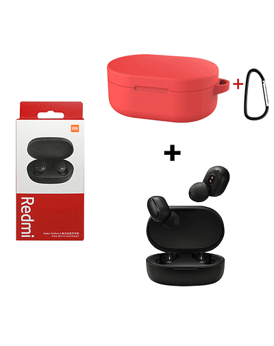 Xiaomi-auriculares inalámbricos Redmi Airdots 2, cascos con Bluetooth Add Red Case