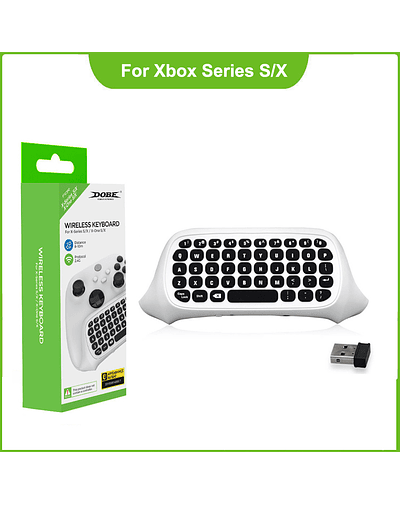 Teclado para Xbox Series X/s One/s, mando, 2,4 Ghz, miniteclado Qwerty, para juegos, Chatpad con conector de Audio/auriculares