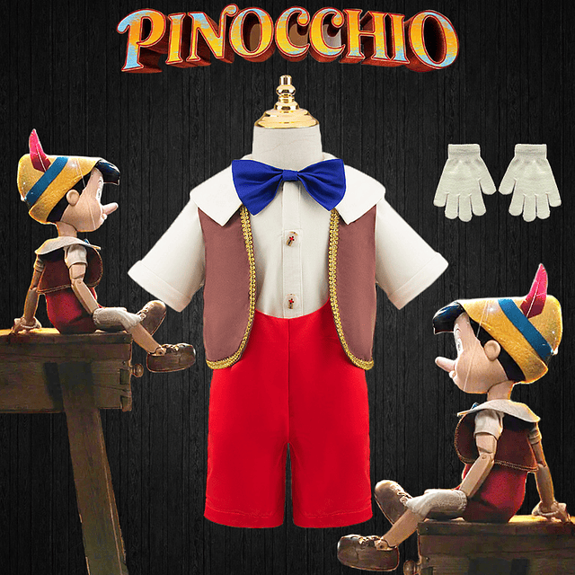 Disfraz de Pinocho de marionetas para niños