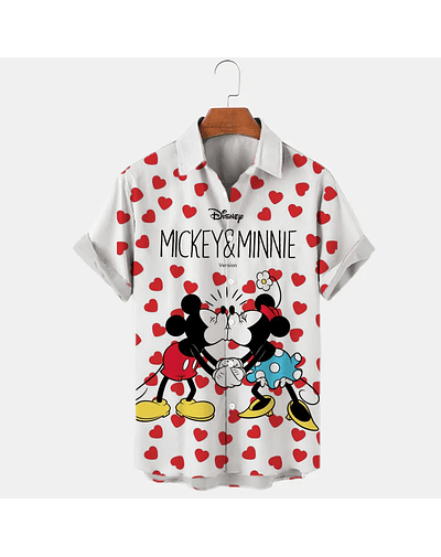 Disney- camisa manga corta para hombre, estampado 3D de Mickey Mouse Primavera Verano 2023-24 AGZ1BA2308