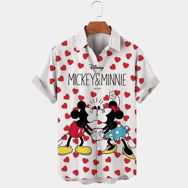 Disney- camisa manga corta para hombre, estampado 3D de Mickey Mouse Primavera Verano 2023-24 AGZ1BA2308