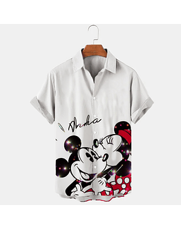 Disney- camisa manga corta para hombre, estampado 3D de Mickey Mouse Primavera Verano 2023-24 AGZ1BA2318