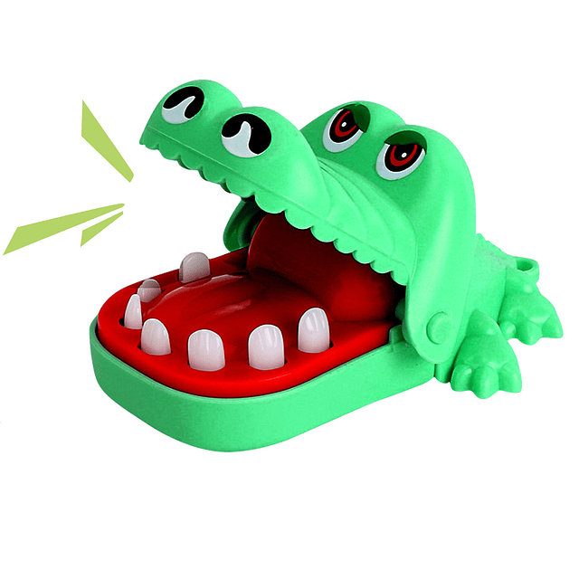 Juguete creativo y divertido con llavero para niños portátil de tamaño pequeño, Boca de cocodrilo