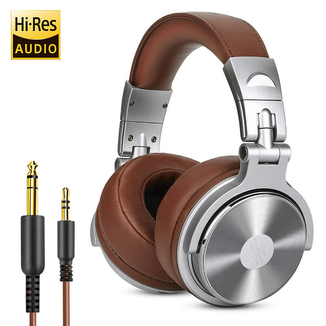 Oneodio-auriculares profesionales con micrófono para DJ, audífonos con cable de alta fidelidad para estudio, auriculares plegables para juegos y PC
