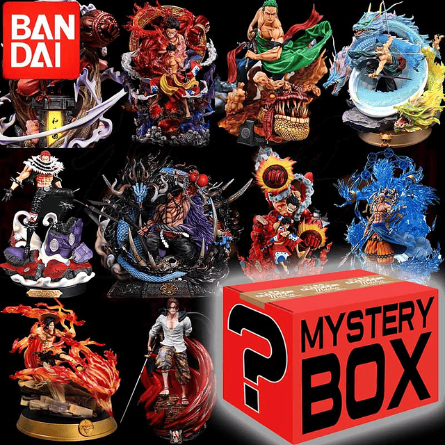 Figura de One Piece Mystery Box, caja ciega de Pvc, Anime Luffy Zoro, animal Modal, regalo al azar, caja de la suerte, gran juguete Kaido Robin